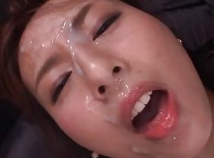 asiatisk, cumshot, hardcore, japansk, facial