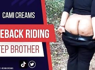 Horseback Riding w/ Step Brother Outdoor Squirting & Dick Suck in W...