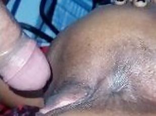 naughty and big-tailed black woman, farts through her pussy several...