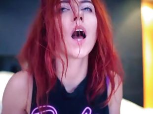 onani, orgasme, amatør, teenager, rødhåret, webcam, solo