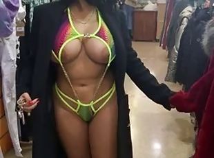 Kesha Ortega in the store