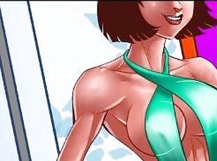 milf, slobozita, excitat, animatie, hentai