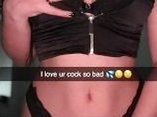 18 year old teen cheats on her boyfriend on Snapchat and has anal s...