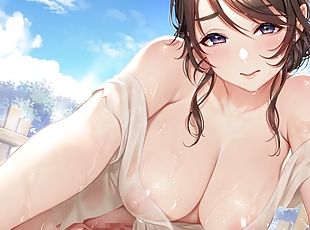 asiatique, gros-nichons, babes, ados, japonais, anime, hentai