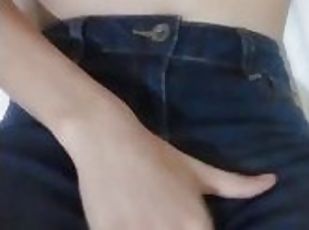 skinny girl masturbating fingering on skinny brazilian jeans pants ...