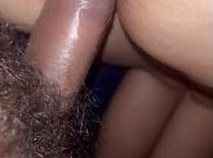 Aprendiendo creampie anal.