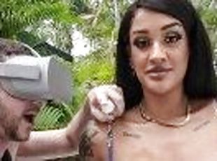 VIRTUAL PORN - Busty Black Goddess Zoey Sinn VR Porn #POV
