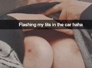 Snapchat hoe public car masturbation