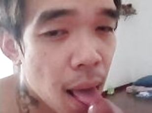 asiatisk, pappa, monster, amatør, eldre, blowjob, stor-pikk, homofil, far, virkelig