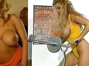 tetas-grandes, público, babes, vintage, rubia, culazo, gimnasio, gigante, calientapollas