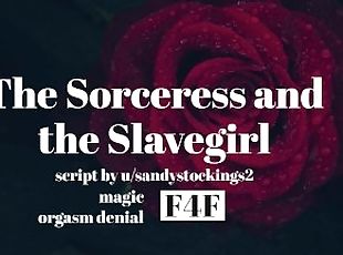 The Sorceress and the Slavegirl [F4F][magic][silk bondage][orgasm d...