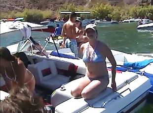 Horny ladies and their partners having some fun on the yachts