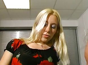 офіс, прихильник, анальний-секс, блондинка, голандка