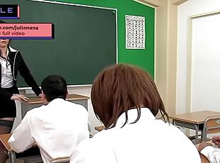 JAV Hot teacher upskirt sex lesson