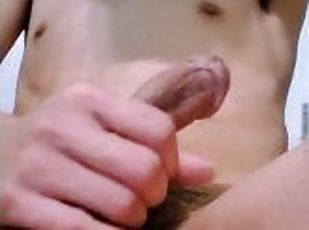 asiatique, masturbation, amateur, gay, secousses, ejaculation, chambre-a-coucher, solo, minet, masque