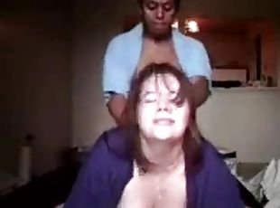 Chubby wife slut enjoying to get fucked hard by the big dick of her...