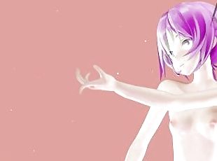 Hatsune Miku Hentai Undress Dance Vocaloid MMD 3D Blonde Hair Color...