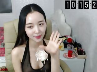 asiatique, gros-nichons, masturbation, amateur, ados, webcam, parfait, solo, coréen, taquinerie