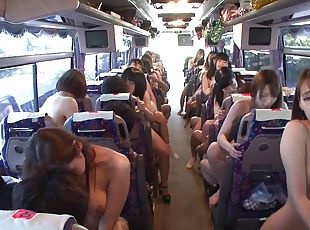 Japanese sluts on a bus riding the cocks of random strangers