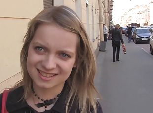 Euro girl wants to be a movie star so she fucks the guy