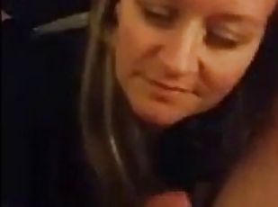 Cell phone video wife strokes & sucks hubby's cock