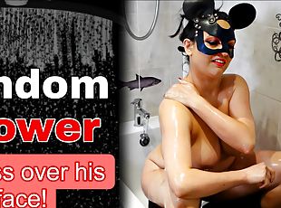 Femdom Piss Shower Toilet Slave Training Dominatrix Pissing Golden ...