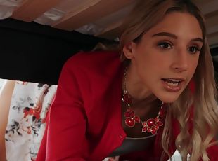 Thot Abella Danger gets stuck under a guy's bed and fucked in the a...