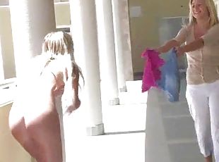 masturbation, en-plein-air, public, lesbienne, ange, réalité