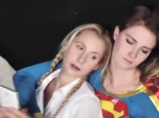 lesbiana, sadomasoquismo, rubia, bondage