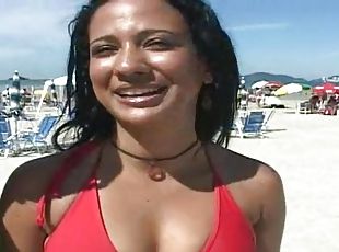 vani, amaterski, plaža, brazil, bikini, rijaliti