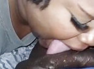 orgasm, amatör, avsugning, mörkhyad, creampie, bbw, pov, första-gången, oral, kuk