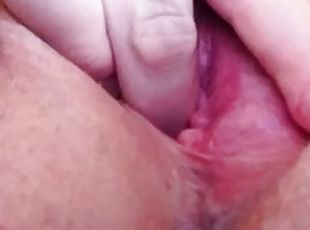 klitoris, amatør, bbw, fingret
