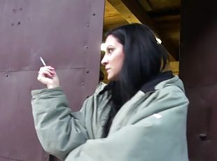 na-rua, fumando, realidade, pénis