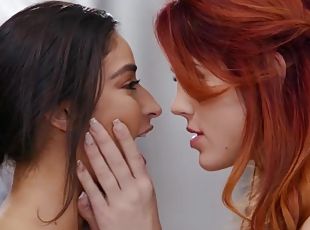 énorme, babes, énorme-bite, lesbienne, hardcore, rousse, jeune-18, brunette, érotique, réalité