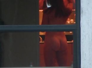 Nudist across the way 4, window voyeur air butt
