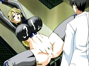 Captive hentai gets squeezed her bigboobs and brutally fucked by do...