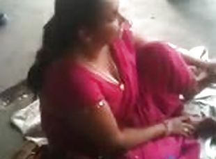 Busty Indian MILF is talking about sex on the train station