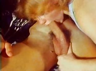 Redhead bitch sucks a dick before and after riding it