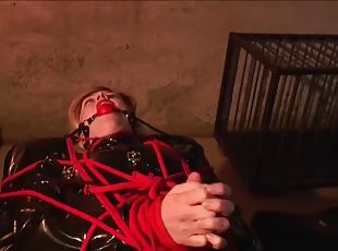 mörkhyad, bdsm, svart, pov, blond, latex, ensam, bondage, femdom