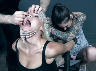 store-pupper, strømpebukse, babes, bdsm, bound, blond, merkelig, fetisj, bondage