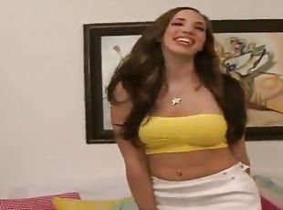This bitch with nice big tits is fucking doggystyle for this video ...