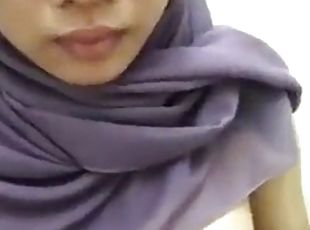 Hijab play tits