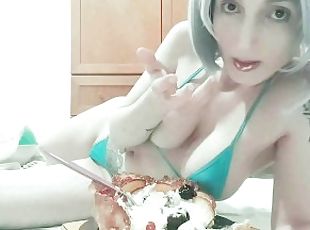 Hot step-sister gets your cake AND cock preview! Full video link in...