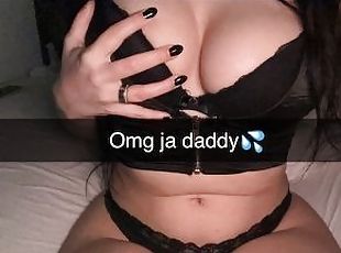 18 Jährige Schlampe betrügt ihren Freund auf Snapchat und wird Anal...