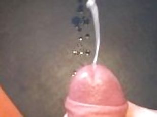 svær, onani, amatør, cumshot, stor-pikk, handjob, pov, cum, alene, pikk