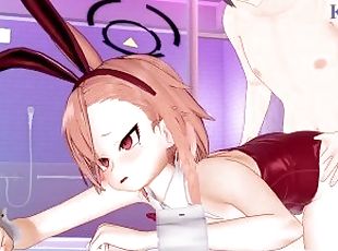 Mikamo Neru (Bunny Girl ver.) and I have intense sex at a love hote...