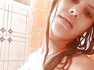  &quot;Hot redhead invites you to take a shower and invites you to fuck