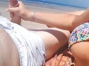 gros-nichons, masturbation, public, amateur, ejaculation-sur-le-corps, énorme-bite, ados, latina, branlette, plage