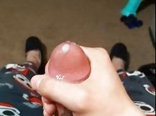 First cumshot after getting my cock tattoo