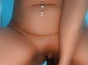 masturbation, orgasme, amateur, ados, jouet, décapage, blonde, chevauchement, gode, solo